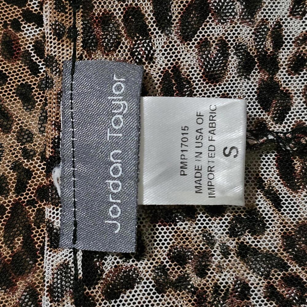 Jordan Taylor Leopard Print Sheer Swimsuit Coverup - Picture 8 of 9